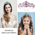thumbnail image 5 of Tiara Coronas para mujeres y niñas, elegante corona de princesa, tiaras para mujeres, bodas, bailes, cumpleaños, Halloween, Navidad, disfraces, accesorios para el cabello para mujeres y niñas, 5 of 5