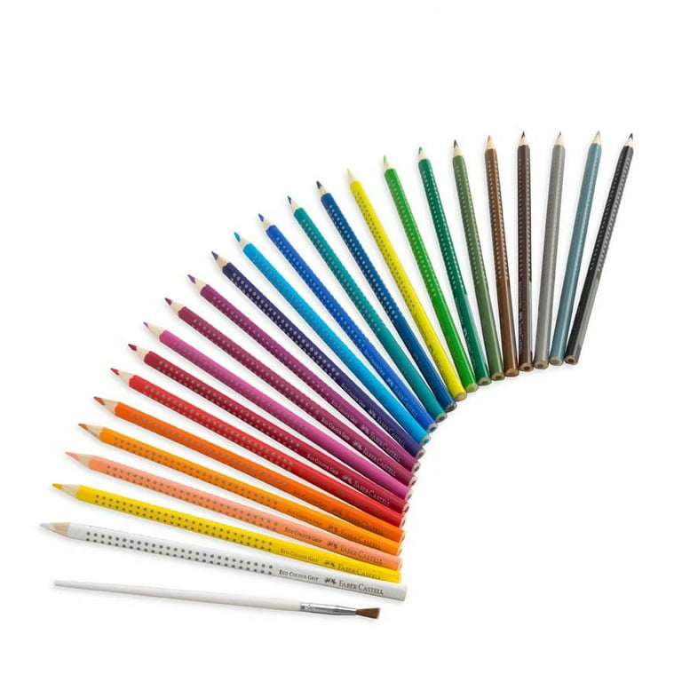  Supersoft EcoPencil Pencil, Faber-Castell, 120724SOFT, 6 Packs  of 24 Colors Each : Productos de Oficina