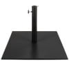 Best Choice Products 38.5lb Steel Umbrella Base, Square Patio Stand w/ Tightening Knob and Anchor Holes - Black