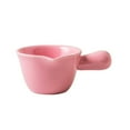 thumbnail image 1 of Ceramic Milk Pan Cooking Pot 70ML Mini Ceramic Cookware Casserole Food Supplement Milk Pot Single Handle Porridge Pot Small Stockpot (Pink), 1 of 9