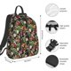 thumbnail image 2 of Balery Watercolor Tropical Flowers Mochila ligera para hombre y mujer: duradera e impermeable, ideal para la escuela, el trabajo, viajes y uso diario., 2 of 7