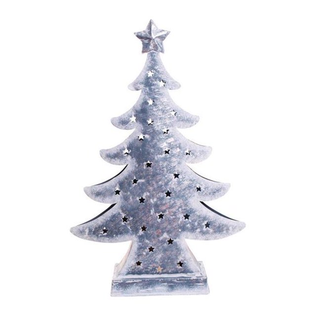 Celebrations 9738766 Silver Home Tabletop Tree Christmas Decoration - Pack of 2