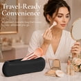 thumbnail image 2 of Mber Makeup Brush Bag, Zipper Makeup Brush Case, Silicone Makeup Brush Holder Travel Makeup Bag for Brushes, Travel Size Makeup Brush Pouch, Black, 2 of 5