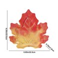 thumbnail image 2 of Nkmbld 25Pcs Exquisite Maple Leaf Cake Plates Picnic Plates Waterproofes and Oil Proof Friendly Paper Plates Thickened Tableware for Fruits, Snack, Pasta, Cake, Dessert, Orange, 2 of 6