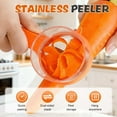 thumbnail image 3 of 2pcs Kitchen Special Fruit Peeler with Box Storage, Upgrade Vegetable Peeler with Catcher Peeler with Storage Bucket, Double-Sided Stainless Steel Multi-Function Peelers, 3 of 6