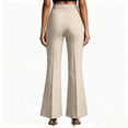 thumbnail image 4 of Resicozy Womens High Waisted Wide Leg Flare Dress Pants with Pockets Business Casual Slacks for Office and Work Trousers 2026 Beige S, 4 of 9