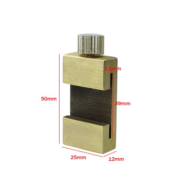 Regla de acero, bloque de posicionamiento, indicador de marcado de ángulo, herramientas de carpintería (oro de 39mm) Ndcxsfigh Libre de BPA