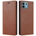 thumbnail image 1 of BKS-001 For Xiaomi Redmi Note 13 5G Case Drop-resistant Leather Cover with Magnetic Closure - Brown, 1 of 5
