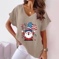 thumbnail image 2 of GERsome Patriotic T Shirts for Women American Flag Shirts 4th of July Tshirt USA Star Stripes Graphic Tees Casual V Neck Short Sleeve Tops S-3XL, 2 of 4