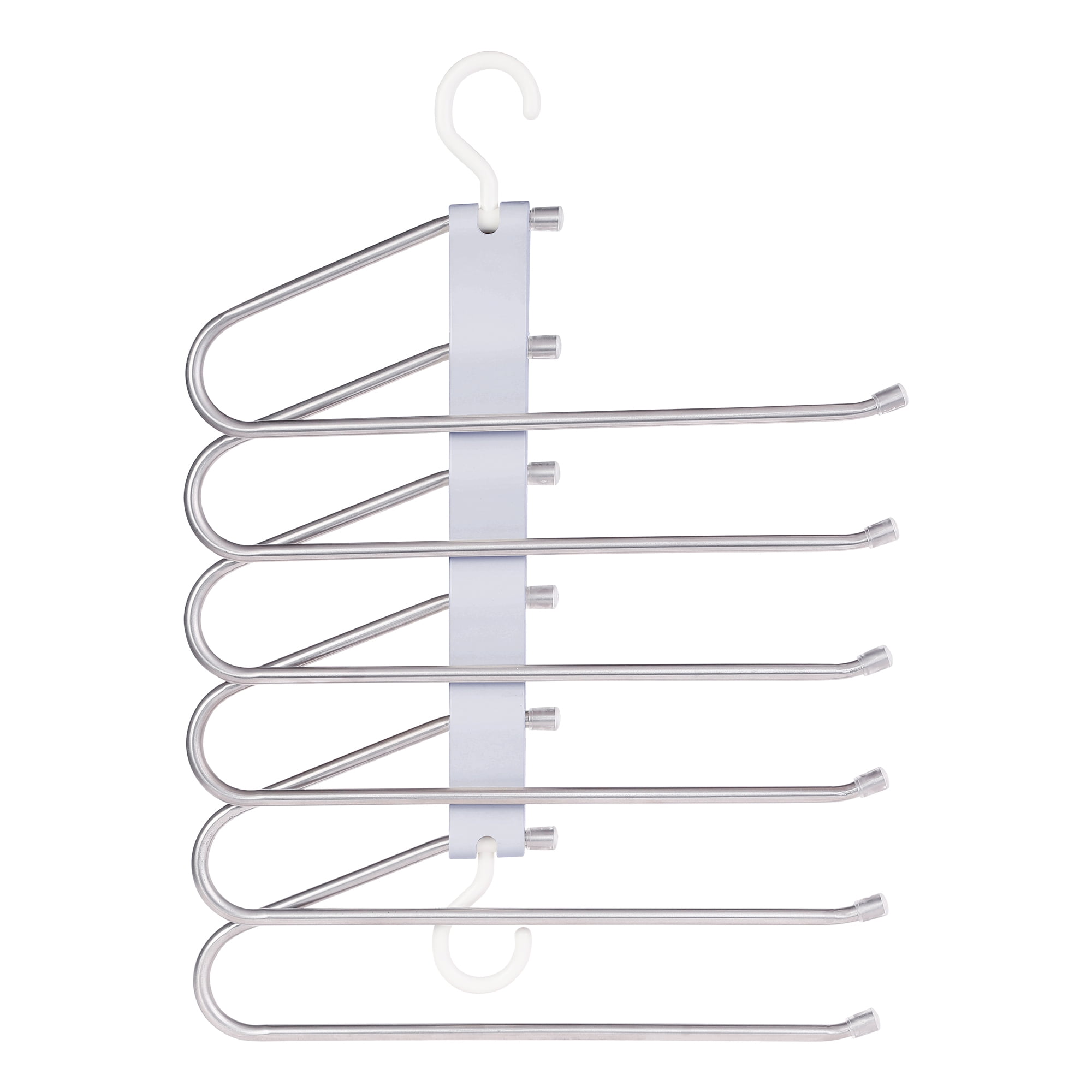 Unique Bargains Space Saving Non Slip Metal Pants Hangers 2 Pcs Gray