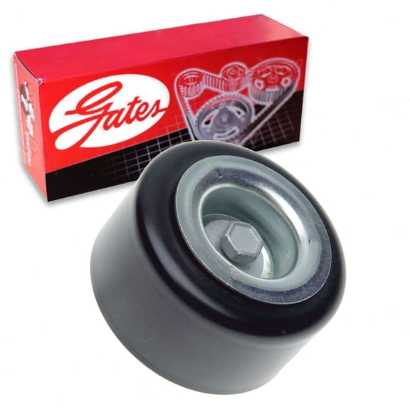 Gates Lower DriveAlign Drive Belt Idler Pulley compatible with Pontiac G6 3.5L 3.9L V6 2006-2010