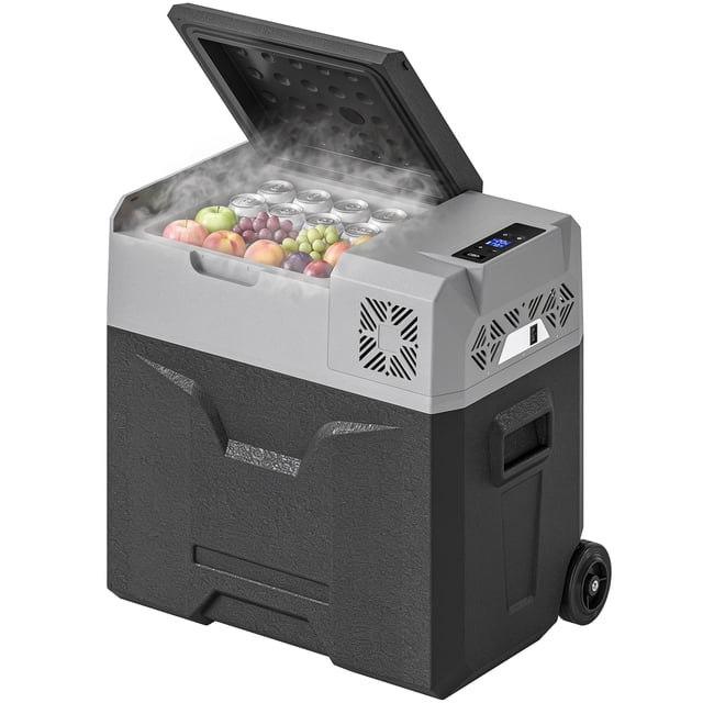 Outsunny Car Refrigerator 12/24V 50 L Portable Freezer for Camping