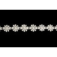 thumbnail image 1 of Altotux 7/8" Red Pink Blue Gray Yellow Cuttable Venice Lace Daisy By 2 Yards (Ivory), 1 of 2