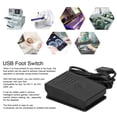 thumbnail image 3 of Portable Upgraded USB Single Foot Pedal Switch Control One Key Footswitch Program Customized Computer Keyboard Mouse Game Action (Black), 3 of 9