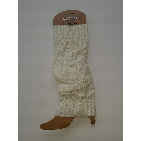 Womens Knitted Leg Warmer Solid Color