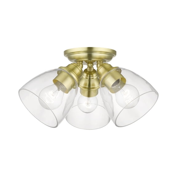 Livex Lighting - Montgomery - 3 Light Flush Mount in New Traditional Style -