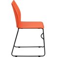 thumbnail image 6 of YouLLin  Home and Office Orange Sled Base Stack Chair with Air-Vent Back - Guest Chair, 6 of 9