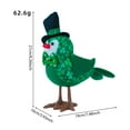 thumbnail image 3 of St. Patrick’s Day Featherly Friends Birds - Table Decor and Figurines, St. Patrick’s Day Decorations, Farmhouse Style Bird Figurines for Indoor Display, Holiday Home Decor Supplies,Green, 3 of 7