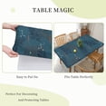 thumbnail image 6 of YFYANG 5FT Rectangular Table Cloth, Waterproof Polyester Green Abstract Vintage Leaf Texture Table Cover, Indoor Outdoor Decorative Tablecloths with Elastic Edge, 6 of 8