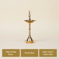 thumbnail image 2 of Shubhkart Solid Brass Oil Lamp Kerla Samai for Home Puja, Small, 2 of 5