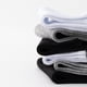 thumbnail image 4 of Calcetines de media pantorrilla negros, blancos y grises para hombre, de color liso, desechables, para baño, trampolín, para exteriores, 4 of 6