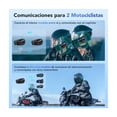 thumbnail image 2 of Intercomunicador Audífonos Para Casco De Motos 2riders 1km negro, 2 of 5