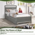 thumbnail image 5 of Hanway Wooden Twin Daybed with Trundle, Gray, 5 of 7