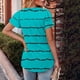 thumbnail image 5 of Camisas de Cuello de Tripulación de Manga Corta para las Mujeres Plisado Mangas de Ruffle, Cuello Redondo Casual Primavera Y Blusa de Verano, 5 of 7