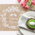 thumbnail image 5 of Nappe Imprimée Lapin de Pâques, Décoration de Fête, Décoration de Maison, Tapis de Table Type B Couronne, 5 of 5