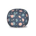thumbnail image 1 of Cosmos Storage Toy Bag Chair, Space Planets Motif Stars Pluto Saturn Galactic Night Constellation Design, Stuffed Animal Organizer Washable Bag, Large Size, Slate Blue and Coral, by Ambesonne, 1 of 3