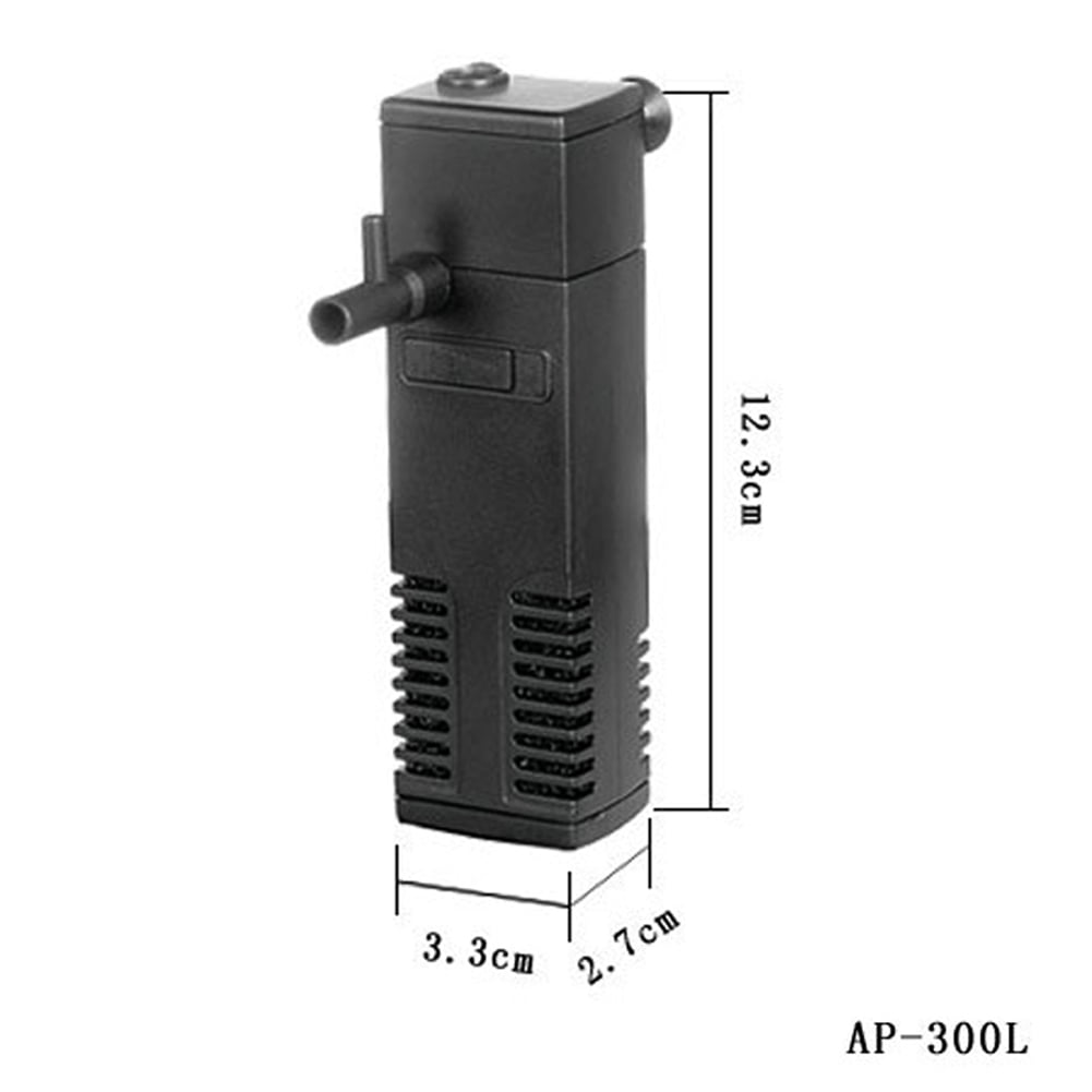 Internal Aquarium Filter Water Pump with Spray Bar Filtration Durable