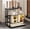 Black C+knife holder, variant on Kitchen Knife Holder, Chopstick Cage, Storage Rack, Wall Mounted Multifunctional Cutting Tool Integrated, Ventilated Countertop Storage Rack, Chopstick Cage, Drain Water