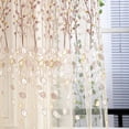 thumbnail image 4 of Wintersweet Cortina Tul Ventana Tratamiento Voile Drape Cenefa Beige, 4 of 8