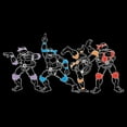thumbnail image 2 of Men's Teenage Mutant Ninja Turtles Lined Group Poses  Graphic Tee Black 2X Large, 2 of 5