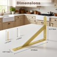 thumbnail image 3 of Heavy Duty Shelf Brackets Triangle Shelving Brackets Right Angle Wall Mounted Shelf Supporters Set of, 3 of 6