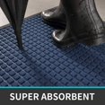thumbnail image 4 of HTOOQ Durable Front Door Mat, Waterproof, Low-Profile, Heavy Duty Doormat for Indoor Outdoor, Easy Clean Rug Mats for Entry, Patio, Busy Areas, 48x24, Chevron Dark Grey, 4 of 9