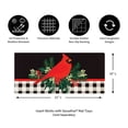 thumbnail image 2 of Home & Garden Merry Christmas Cardinal Mat Rubber Switch Sassafras 431723, 2 of 4