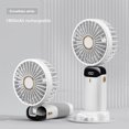 thumbnail image 1 of 2024 New 1800mAh Portable Fan Rechargeable 90° Foldable Fan Mini Air Conditioner Small Fan Air Cooler with LED Digital Display, 1 of 5
