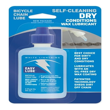 White Lightning Easy Lube,Bicycle Chain Lubricant 2oz