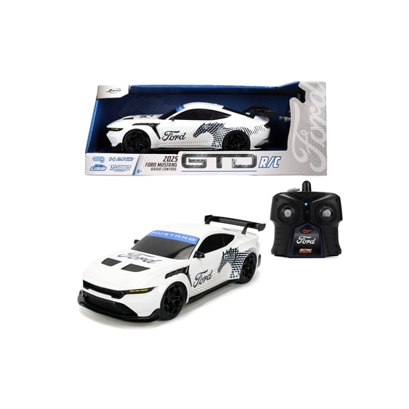 2025 Ford Mustang GTD RC Car – 1:16 Scale RC Vehicle with 2.4GHz Remote, Turbo Boost, USB Charging – Ready-to-Run Remote Control Vehicle for Ages 6 