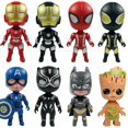 thumbnail image 2 of Marvel Heroes 8CM Vengadores Figura De Acción-Spider Man , Iron Capitán América , Pantera Negra , Batman Y Groot Gao Jiahui unisex, 2 of 2