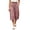 Pink04, variant on Karymi Jean Shorts Elastic High Waist Pleated Culottes, Casual Solid Cropped Capri Pants with Pockets, Wide Leg Calf-Length Trousers Wide Leg Pants Woman