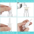 thumbnail image 4 of 6 PCS Nasal Spray Bottle, Small Portable Nose Spray Bottle Plastic Refillable Nasal Sprayer Container Rhinitis Care Sprayer for Home-Made Saline Nasal Perfume (Clear) 10ml, 4 of 7