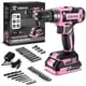 thumbnail image 1 of Set de taladros eléctricos inalámbricos Power Drill DEKO PRO de 20 V, color rosa, 1 of 8