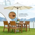 thumbnail image 4 of Wingyz 7 Piece Outdoor Table and Arm Chairs, Patio Dining Table with Umbrella Hole Furniture Set, 4 of 8