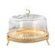 thumbnail image 1 of Soporte para pasteles Gloria con tapa acrílica Plato de queso Bandeja decorativa 22cmx22cm, 1 of 9