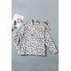 thumbnail image 1 of ABPHQTO Sudadera blanca de polar con cierre de cuarto de leopardo para mamá a juego con la familia para mujer, 1 of 5