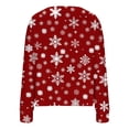 thumbnail image 4 of gakvbuo Ugly Christmas Sweater for Women Christmas Cardigans Long Sleeve Fall Oversized Open Front Button Down Knit Cardigan Sweaters V-Neck Lightweight Cardigans Knit Outerwear Jacket Tops, 4 of 5