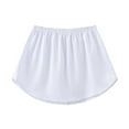 thumbnail image 6 of Prolriy Shirt Extender for Women Layering Sheer Half Extender Women's Layered Slip Stripe Size Tiered Printing Skirt Plus Skirts for Women White XXXL, 6 of 9
