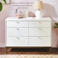 thumbnail image 4 of Little Seeds Laurel 6-Drawer Dresser, White/Acorn, 4 of 16